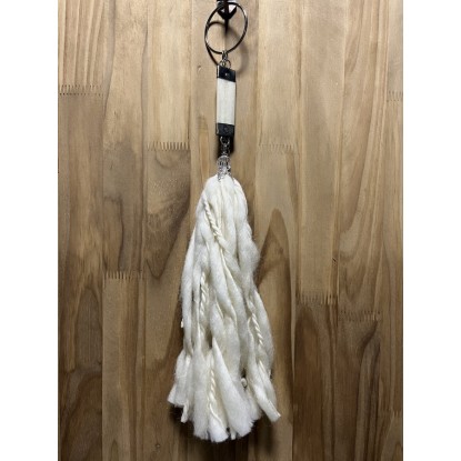 Agarradera Medallón Hueso-Alpaca