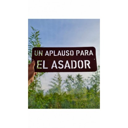 Cartel Un aplauso para el asador