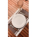 Plato de sitio Individual Liso Apaisado - Set x4